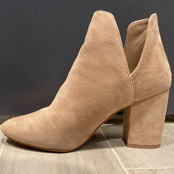 Yoki - Taupe Suede Booties - Picture 9 of 12
